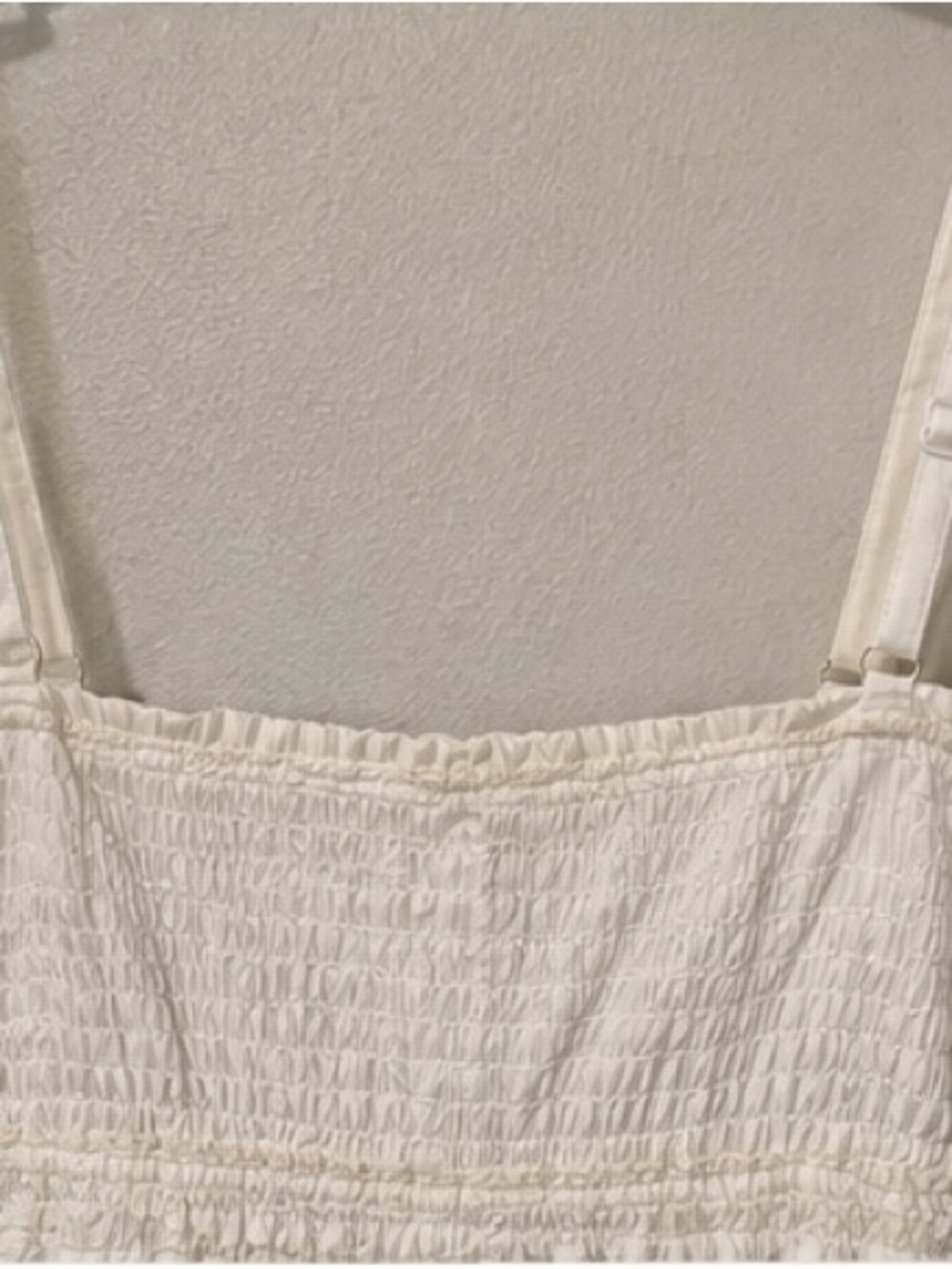POL Cream Eyelet and Embellshed Mini Dress with Adjustable Spaghetti Straps - Picture 9 of 11